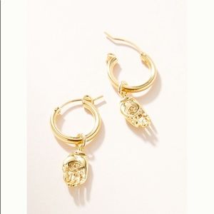 Anthropologie Chan Luu Hand Huggie Earrings